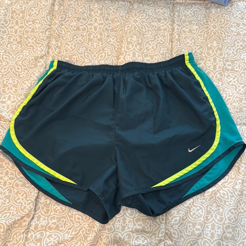 Super Cute, Good Condition Nike Green Running Shorts